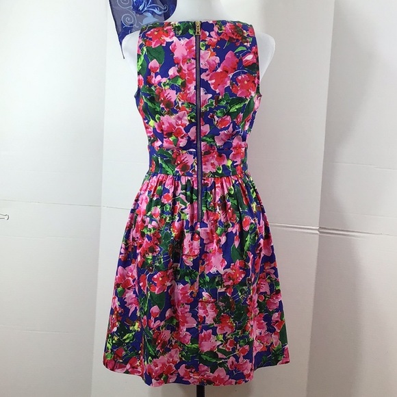 Milly Design Nation floral fit and flare dress 2 - Picture 7 of 13